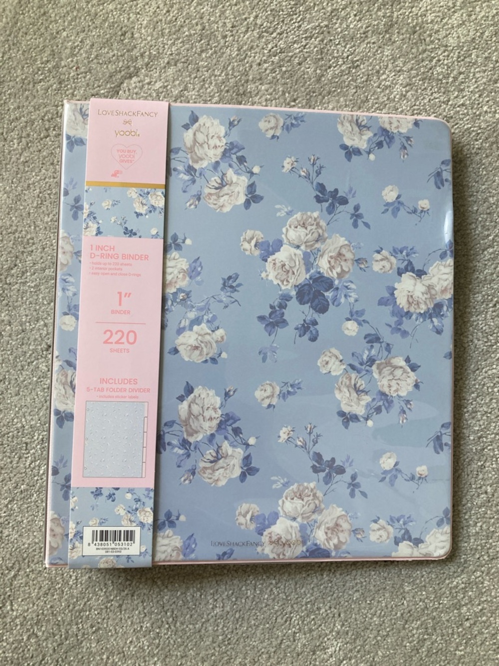 IN-HAND | LoveShackFancy x Target Yoobi Everlasting Rosettes Binder & Dividers